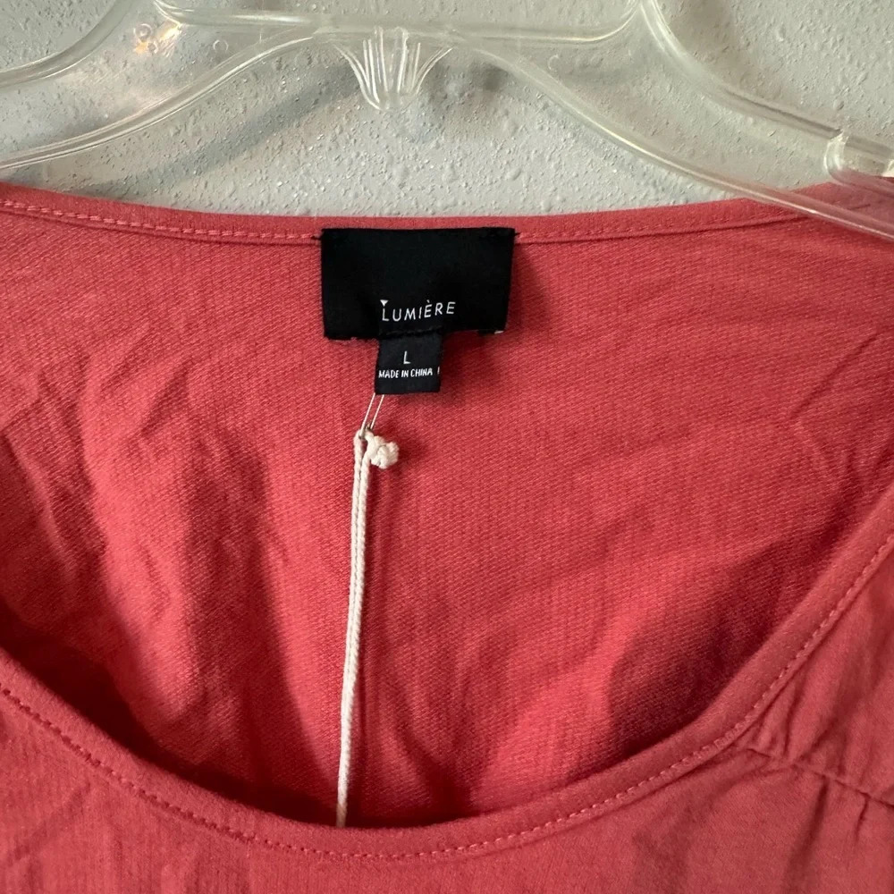 Lumiere Coral Blouse Large - Picture 2 of 4